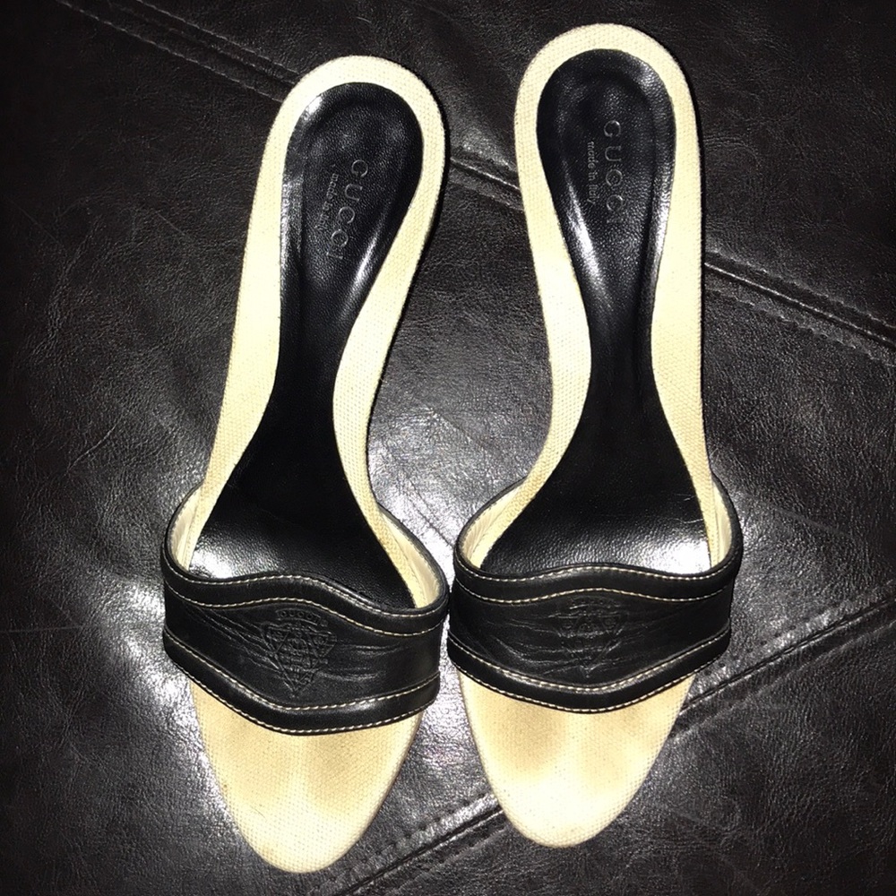 GUCCI HEELS SANDALS SIZE 7.5